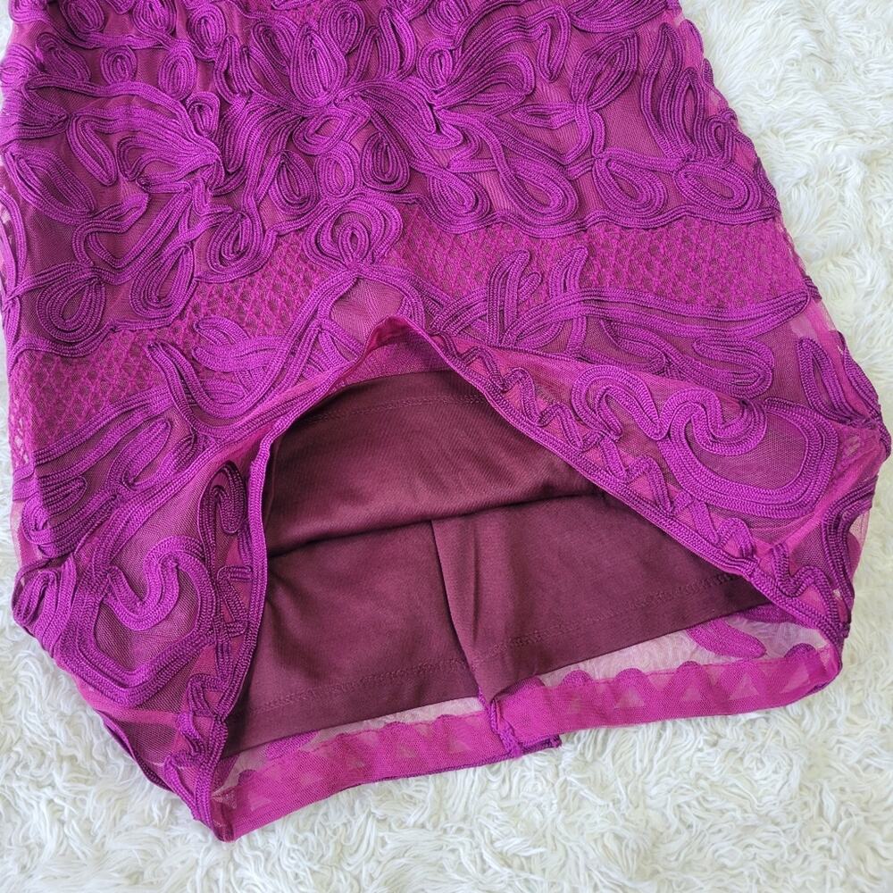 JS Collections 3/4-Sleeve Soutache sheath dress 4 - Picture 5 of 8